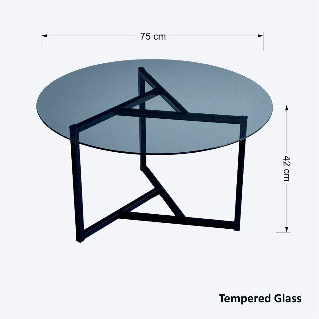 Sohvapöytä Kalune Design Trio 2, musta hinta ja tiedot | Sohvapöydät | hobbyhall.fi