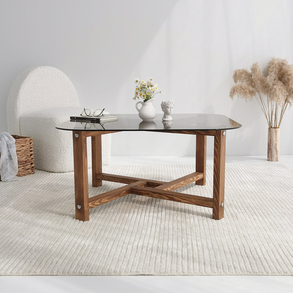 Sohvapöytä Kalune Design Zen, ruskea hinta ja tiedot | Sohvapöydät | hobbyhall.fi