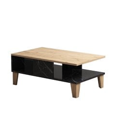 Kalune Design Sumer O2030 -sohvapöytä, ruskea/musta hinta ja tiedot | Sohvapöydät | hobbyhall.fi