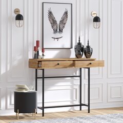 Kalune Design Esta Apupöytä, ruskea hinta ja tiedot | Sohvapöydät | hobbyhall.fi
