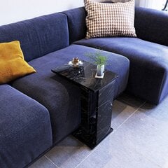 Sivupöytä Kalune Design Pasific C Sehpa, musta/valkoinen hinta ja tiedot | Sohvapöydät | hobbyhall.fi