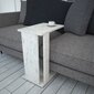 Sivupöytä Kalune Design Pasific C Sehpa, valkoinen/musta hinta ja tiedot | Sohvapöydät | hobbyhall.fi