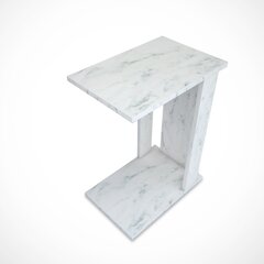 Sivupöytä Kalune Design Pasific C Sehpa, valkoinen/musta hinta ja tiedot | Sohvapöydät | hobbyhall.fi
