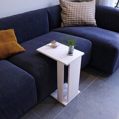 Sivupöytä Kalune Design Pasific C Sehpa, valkoinen/harmaa hinta ja tiedot | Sohvapöydät | hobbyhall.fi