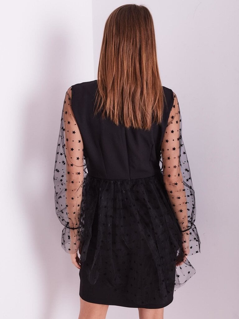 Tyylikäs musta mekko, jossa tyllihihat hinta ja tiedot | Mekot | hobbyhall.fi