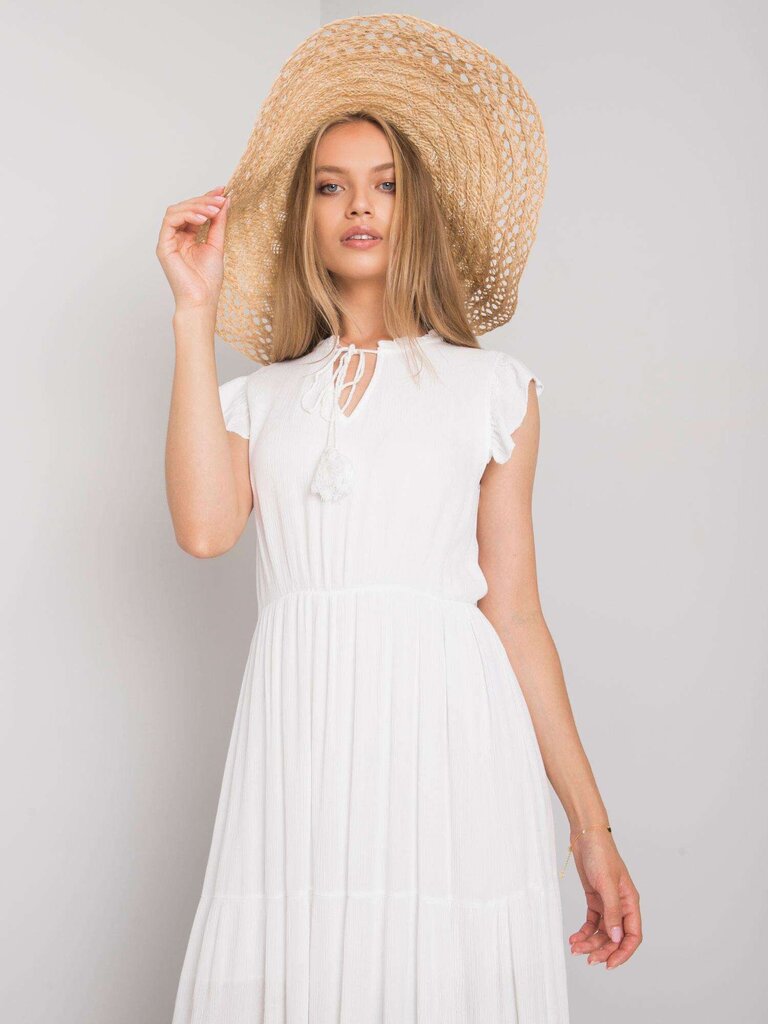 OCH BELLA Naisten valkoinen mekko röyhelöllä hinta ja tiedot | Mekot | hobbyhall.fi