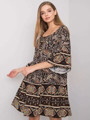 OH BELLA Musta kuviollinen oversize mekko hinta ja tiedot | Mekot | hobbyhall.fi