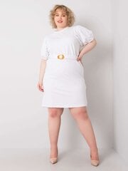 Plus-koon valkoinen mekko koristeellisilla hihoilla hinta ja tiedot | Mekot | hobbyhall.fi