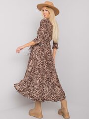 OCH BELLA Beige mekko, jossa röyhelö kuvioita hinta ja tiedot | Mekot | hobbyhall.fi
