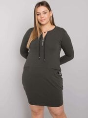 Naisten khaki Plus-koon mekko hinta ja tiedot | Mekot | hobbyhall.fi