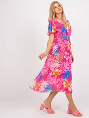 Naisten tummanpunainen mekko printillä hinta ja tiedot | Mekot | hobbyhall.fi