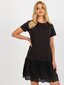 Naisten musta mekko röyhelöllä hinta ja tiedot | Mekot | hobbyhall.fi
