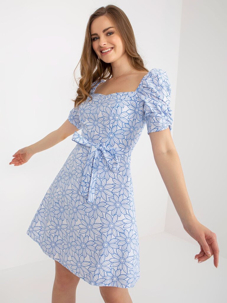 Naisten valkoinen-sininen rento mekko hinta ja tiedot | Mekot | hobbyhall.fi