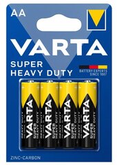 Paristot Varta Superlife/Super Heavy Duty, AA (LR6), 4 kpl hinta ja tiedot | Paristot | hobbyhall.fi