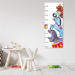 Lasten pituusmittari, Sirkus eläimet, 40x100 cm hinta ja tiedot | Taulut | hobbyhall.fi