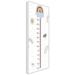Lasten pituusmittari, Pilvissä, 60x150 cm hinta ja tiedot | Taulut | hobbyhall.fi