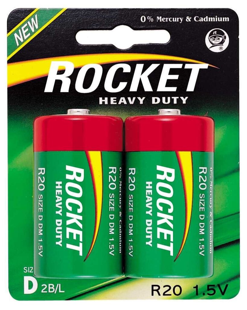 Rocket Heavy Duty paristot, 2 kpl hinta ja tiedot | Paristot | hobbyhall.fi