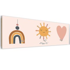 Seinäripustin, Onnen päivä, 70x25cm hinta ja tiedot | Naulakot | hobbyhall.fi