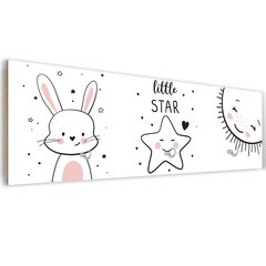 Seinäripustin, Pieni tähti, 90x30cm hinta ja tiedot | Naulakot | hobbyhall.fi