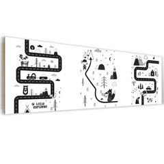 Seinäripustin, Lasten teema, 90x30cm hinta ja tiedot | Naulakot | hobbyhall.fi