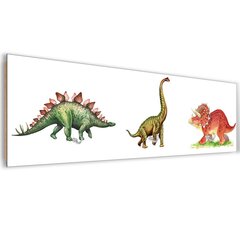 Seinäripustin, Dinosaurukset, 70x25cm hinta ja tiedot | Naulakot | hobbyhall.fi