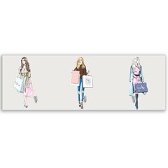 Seinäripustin, Ostokset, 90x30cm hinta ja tiedot | Naulakot | hobbyhall.fi