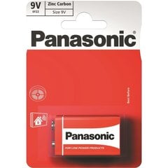 Panasonic Red Zinc -akku 6F22 (9V) hinta ja tiedot | Paristot | hobbyhall.fi