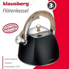 Klausberg vedenkeitin KB-7498, 3 l hinta ja tiedot | Kahvipannut ja teekannut | hobbyhall.fi