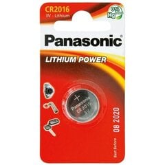 Panasonicin akku CR2016 / 1B hinta ja tiedot | Paristot | hobbyhall.fi