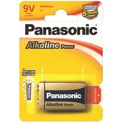 Panasonic -alkaliparisto 6LR61 (9V) hinta ja tiedot | Paristot | hobbyhall.fi