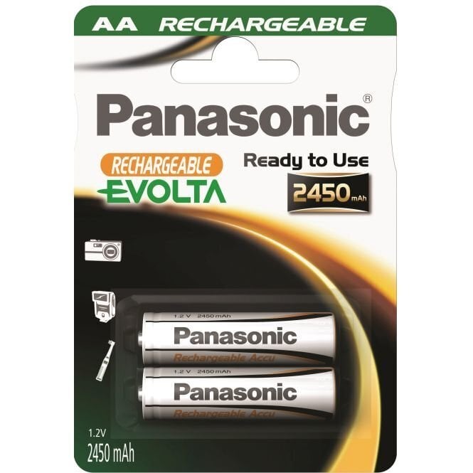 Panasonic -akku Evolta Käyttövalmis HR6 (AA) 2450 mAh hinta ja tiedot | Paristot | hobbyhall.fi