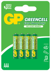 GP Greencell -paristot R03 (AAA) hinta ja tiedot | Paristot | hobbyhall.fi