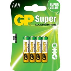 GP Super Battery LR03 (AAA) hinta ja tiedot | Paristot | hobbyhall.fi