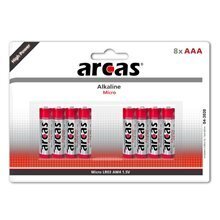 Paristot ARCAS Alkali 1,5V LR03 / AAA, 8 kpl. hinta ja tiedot | Paristot | hobbyhall.fi