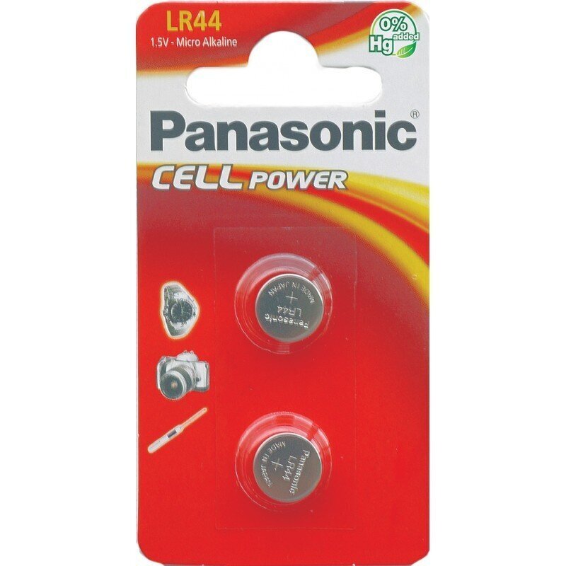 Akut Panasonic LR44L/2B:lle hinta ja tiedot | Paristot | hobbyhall.fi