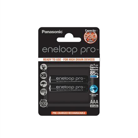 Panasonic eneloop -akku AAA 930 2BP hinta ja tiedot | Paristot | hobbyhall.fi