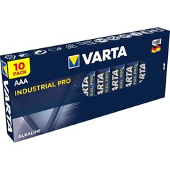 Alkaliparistot Varta Industrial PRO AAA (10 kpl) hinta ja tiedot | Paristot | hobbyhall.fi