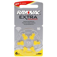 Rayovac Extra PR70 10, kuulokojeakut 6 kpl hinta ja tiedot | Paristot | hobbyhall.fi