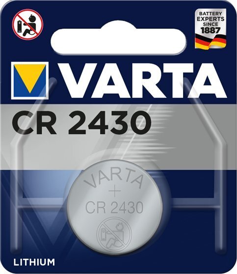 Varta Electronics Akku CR2430, 1 kpl hinta ja tiedot | Paristot | hobbyhall.fi