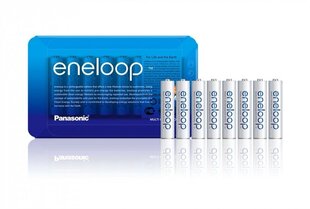 Panasonic eneloop akkuparistoAAA 750 8kpl hinta ja tiedot | Paristot | hobbyhall.fi