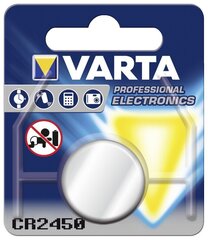 Varta Electronics CR2450, Akku 1kpl. hinta ja tiedot | Paristot | hobbyhall.fi