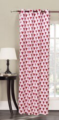 Decoking Triangles -verho, punainen 140 x 245 cm hinta ja tiedot | Verhot | hobbyhall.fi