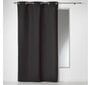 Douceur d'Intérieur Panama -verho, musta, 140 x 240 cm hinta ja tiedot | Verhot | hobbyhall.fi