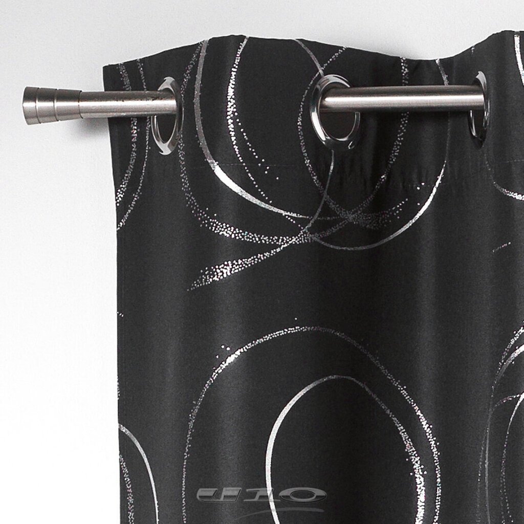 Douceur d'Intérieur Bully -verho, tummanharmaa, 140 x 260 cm hinta ja tiedot | Verhot | hobbyhall.fi