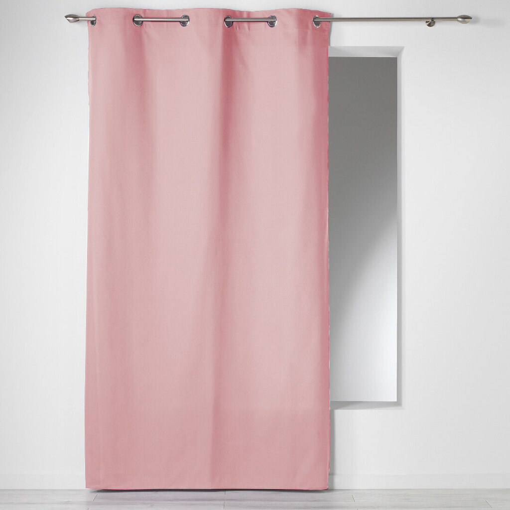 Douceur d'Intérieur Panama -verho, roosa, 140 x 240 cm hinta ja tiedot | Verhot | hobbyhall.fi