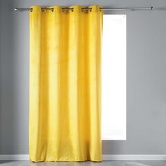Douceur d'intérieur Veloutea -verho, keltainen, 140 x 240 cm hinta ja tiedot | Verhot | hobbyhall.fi