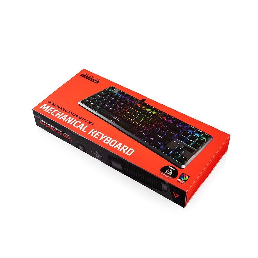 Modecom Volcano Lanparty 2 RGB hinta ja tiedot | Näppäimistöt | hobbyhall.fi