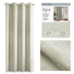 AmeliaHome verho Oxford Gingko, beige, 140 x 250 cm hinta ja tiedot | Verhot | hobbyhall.fi