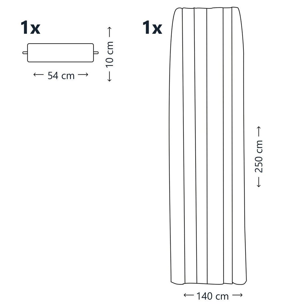 AmeliaHome verho Oxford Gingko, valkoinen, 140 x 250 cm hinta ja tiedot | Verhot | hobbyhall.fi