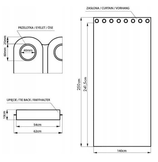 AmeliaHome verho Oxford hinta ja tiedot | Verhot | hobbyhall.fi